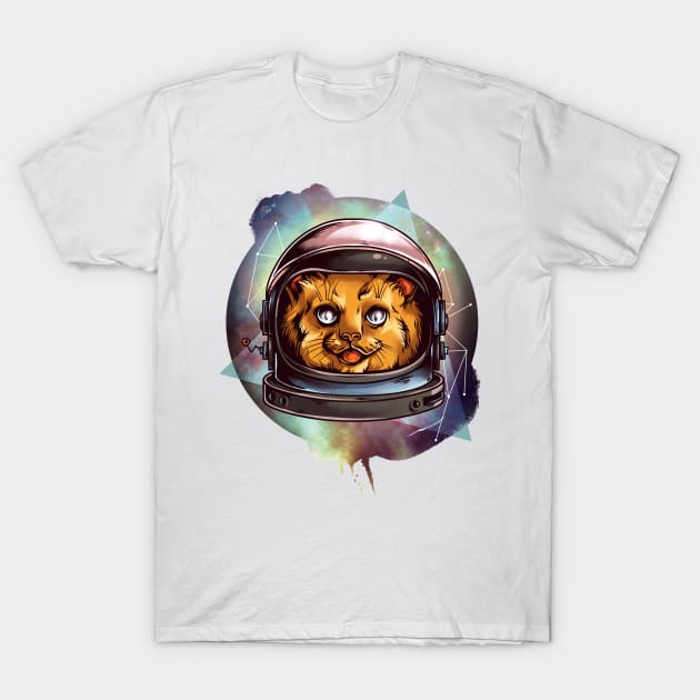 Cosmic cat T-Shirt T-Shirt by STARK Printing